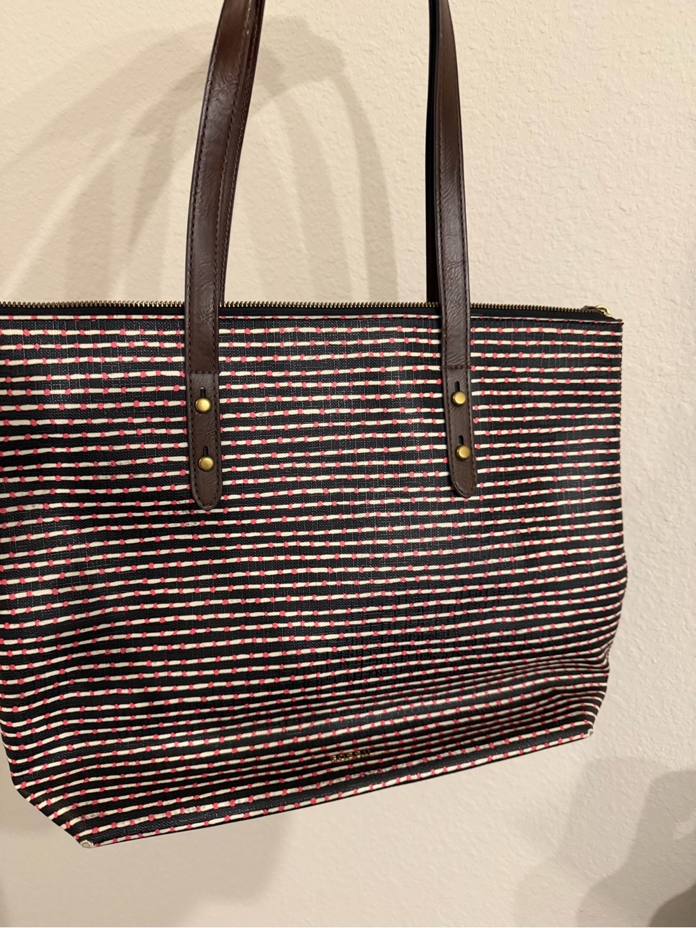 Fossil tote bag laptop case shoulder bag